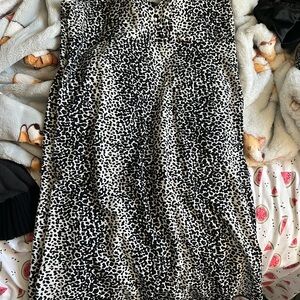 Tart Black and White Midi Pencil Skirt